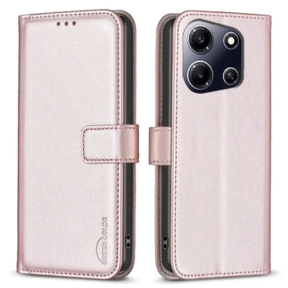 BINFEN COLOR BF17 For Transsion Infinix Note 30i 4G Cover Leather Wallet Cell Phone Cases with Stand