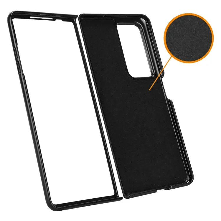 For Honor Magic Vs2 5G Case Anti-Drop Cowhide Texture PU+PC Phone Cover