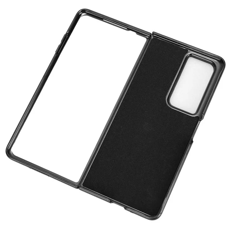 For Honor Magic Vs2 5G Case Anti-Drop Cowhide Texture PU+PC Phone Cover