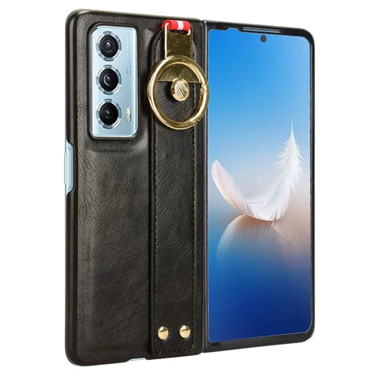 For Honor Magic Vs2 5G Phone Case PU Leather+PC Protective Cover with Bottle Opener
