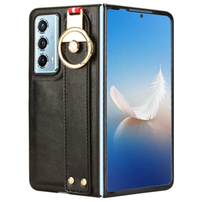 For Honor Magic Vs2 5G Phone Case PU Leather+PC Protective Cover with Bottle Opener