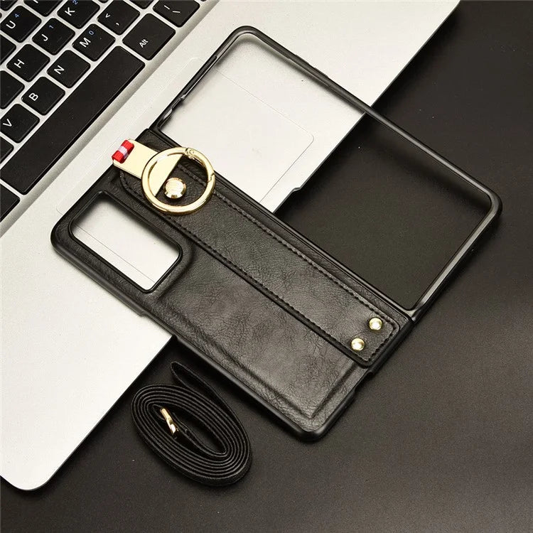 For Honor Magic Vs2 5G Phone Case PU Leather+PC Protective Cover with Bottle Opener