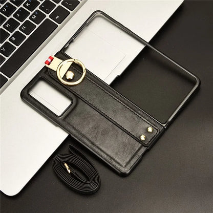 For Honor Magic Vs2 5G Phone Case PU Leather+PC Protective Cover with Bottle Opener