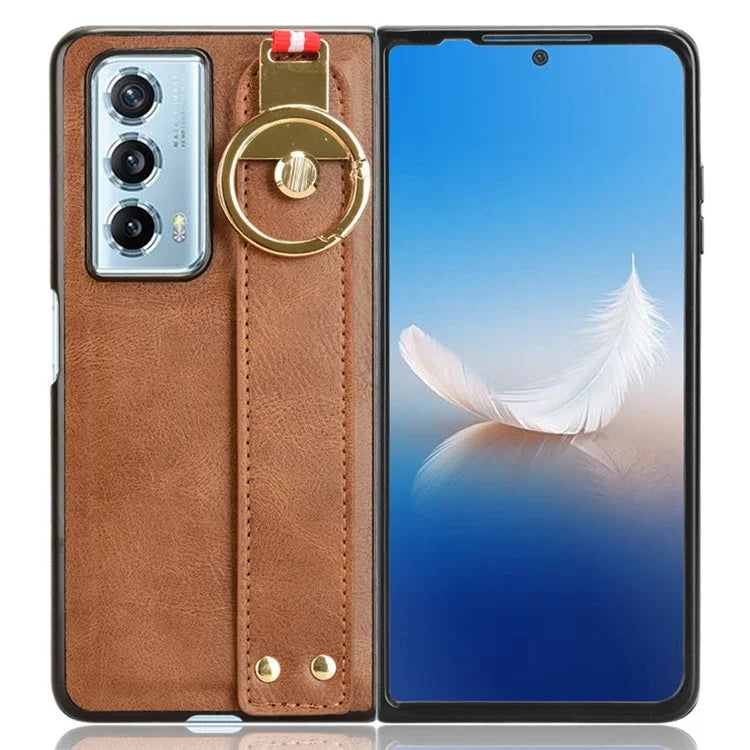 For Honor Magic Vs2 5G Phone Case PU Leather+PC Protective Cover with Bottle Opener