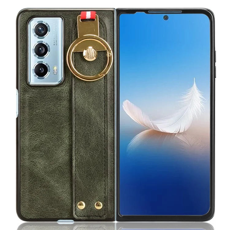 For Honor Magic Vs2 5G Phone Case PU Leather+PC Protective Cover with Bottle Opener