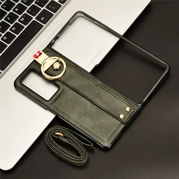 For Honor Magic Vs2 5G Phone Case PU Leather+PC Protective Cover with Bottle Opener