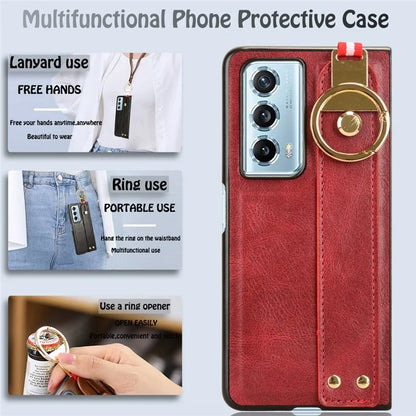 For Honor Magic Vs2 5G Phone Case PU Leather+PC Protective Cover with Bottle Opener