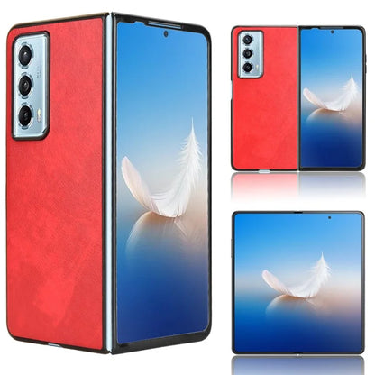 For Honor Magic Vs2 5G Case Litchi Texture PU Leather+PC Folding Phone Cover
