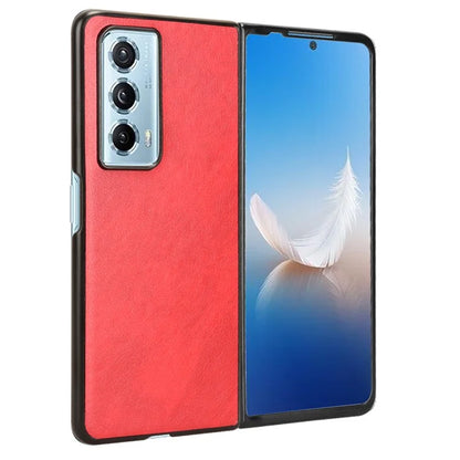 For Honor Magic Vs2 5G Case Litchi Texture PU Leather+PC Folding Phone Cover