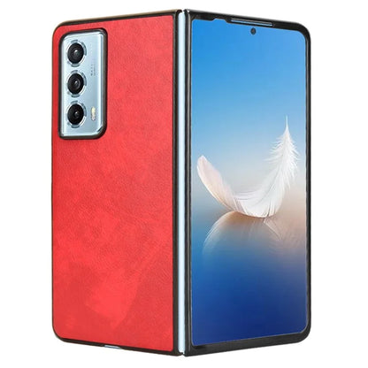 For Honor Magic Vs2 5G Case Litchi Texture PU Leather+PC Folding Phone Cover