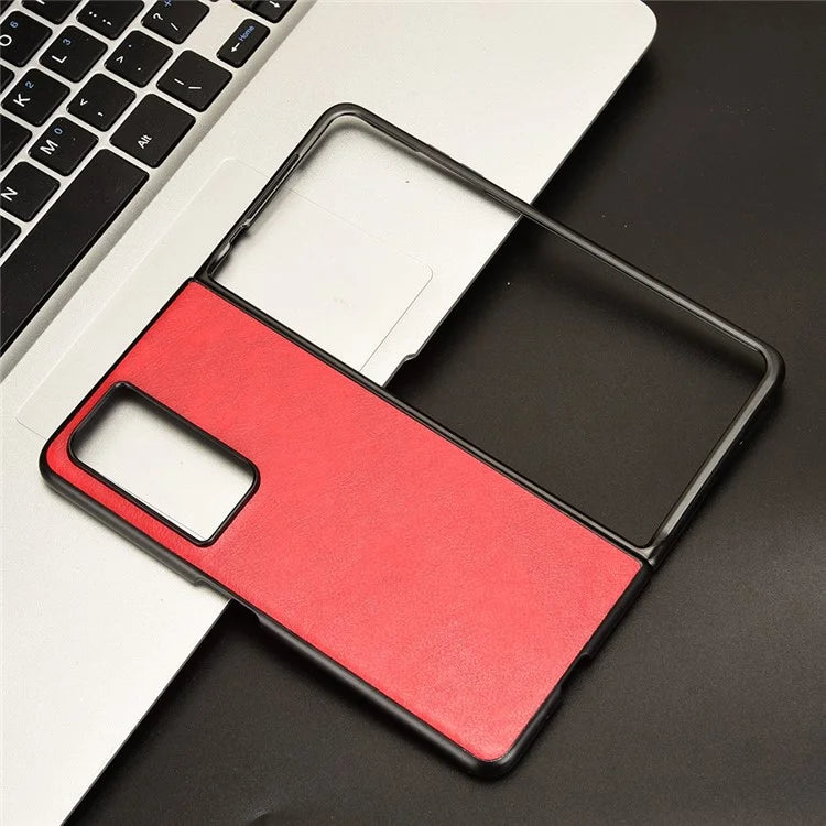 For Honor Magic Vs2 5G Case Litchi Texture PU Leather+PC Folding Phone Cover