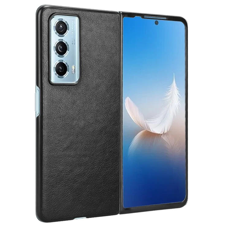 For Honor Magic Vs2 5G Case Litchi Texture PU Leather+PC Folding Phone Cover