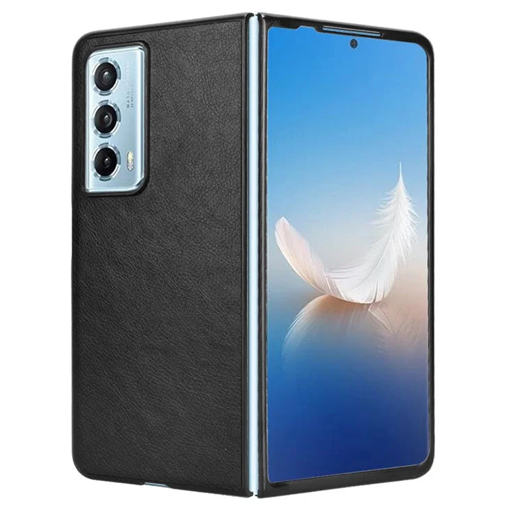 For Honor Magic Vs2 5G Case Litchi Texture PU Leather+PC Folding Phone Cover