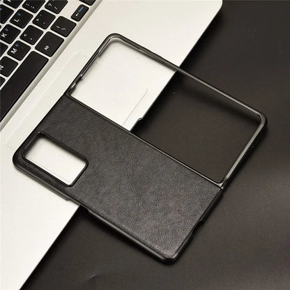 For Honor Magic Vs2 5G Case Litchi Texture PU Leather+PC Folding Phone Cover