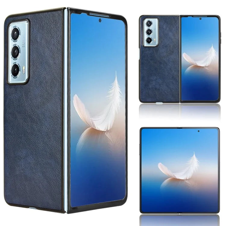 For Honor Magic Vs2 5G Case Litchi Texture PU Leather+PC Folding Phone Cover