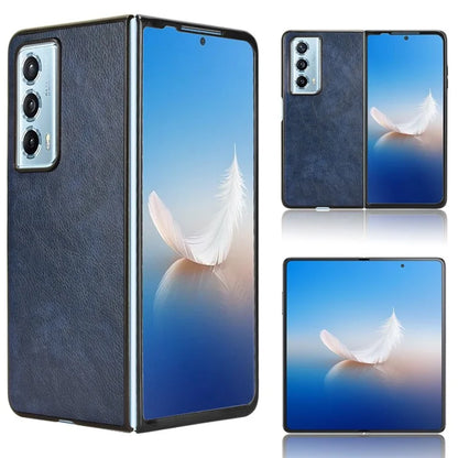 For Honor Magic Vs2 5G Case Litchi Texture PU Leather+PC Folding Phone Cover