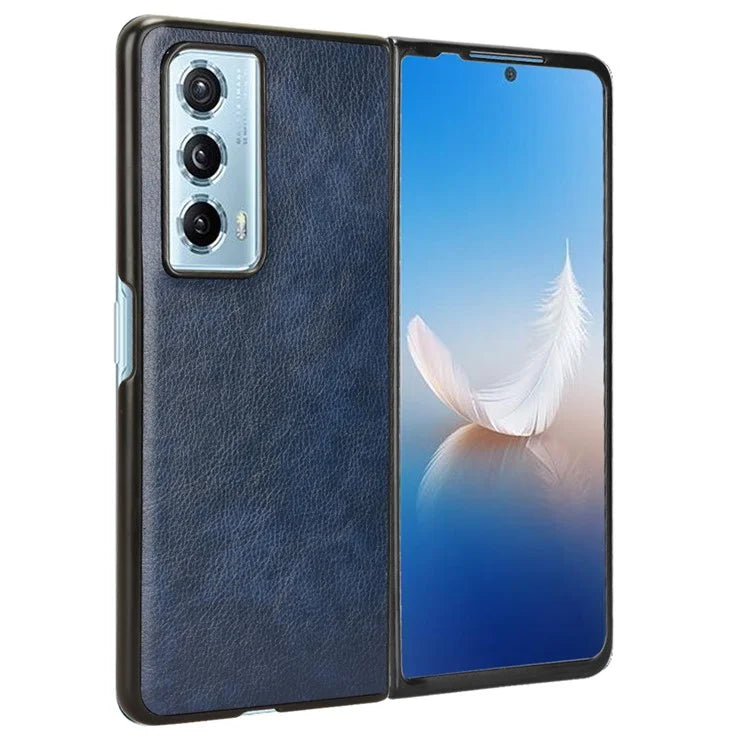 For Honor Magic Vs2 5G Case Litchi Texture PU Leather+PC Folding Phone Cover