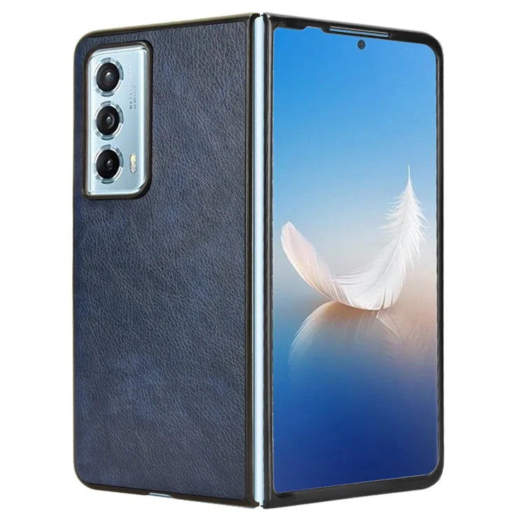 For Honor Magic Vs2 5G Case Litchi Texture PU Leather+PC Folding Phone Cover