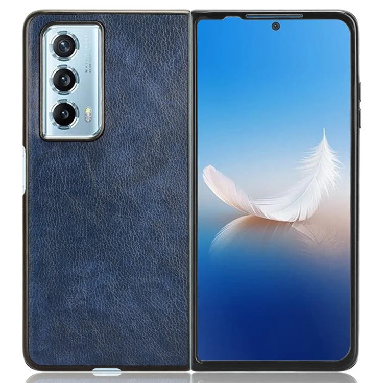 For Honor Magic Vs2 5G Case Litchi Texture PU Leather+PC Folding Phone Cover