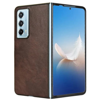 For Honor Magic Vs2 5G Case Litchi Texture PU Leather+PC Folding Phone Cover