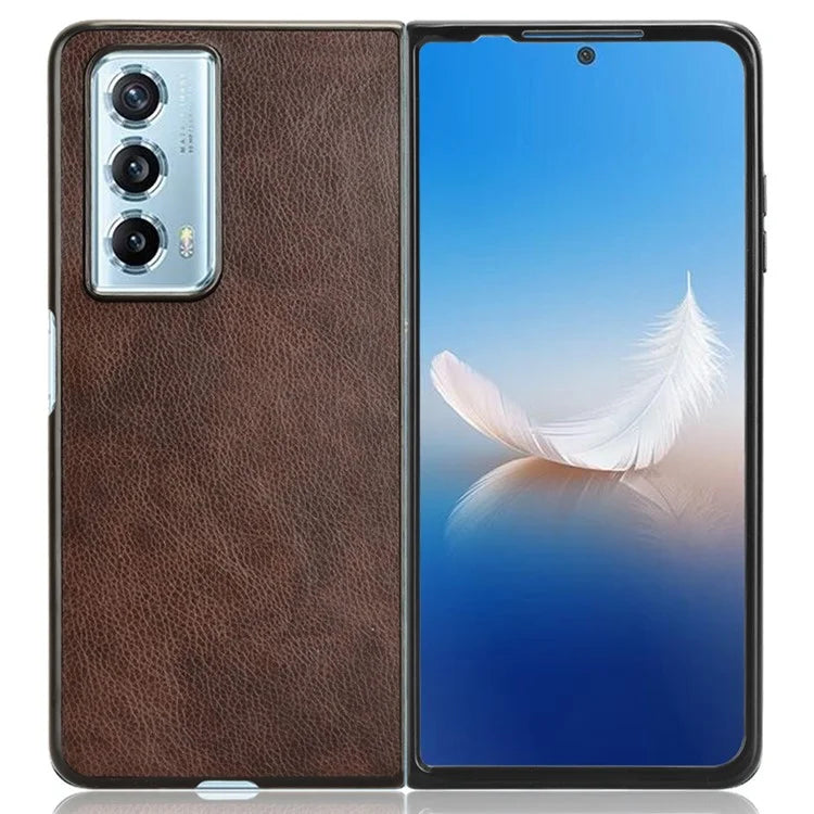 For Honor Magic Vs2 5G Case Litchi Texture PU Leather+PC Folding Phone Cover