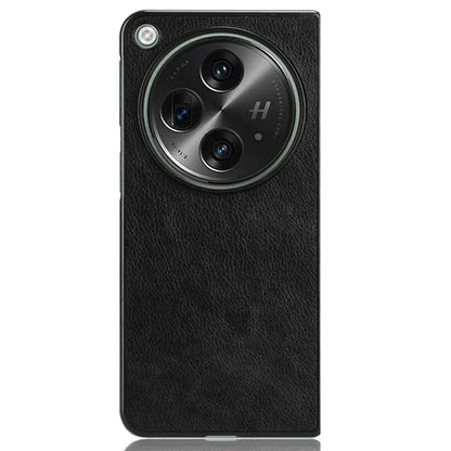 For OnePlus Open Case Litchi Texture Protective PU+PC Phone Cover