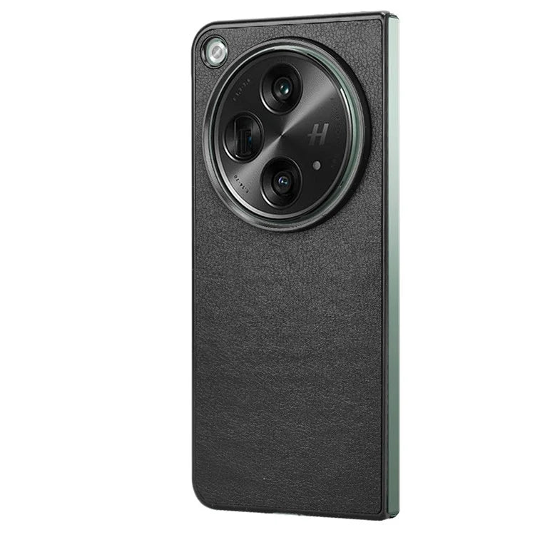 For OnePlus Open Case Litchi Texture Protective PU+PC Phone Cover