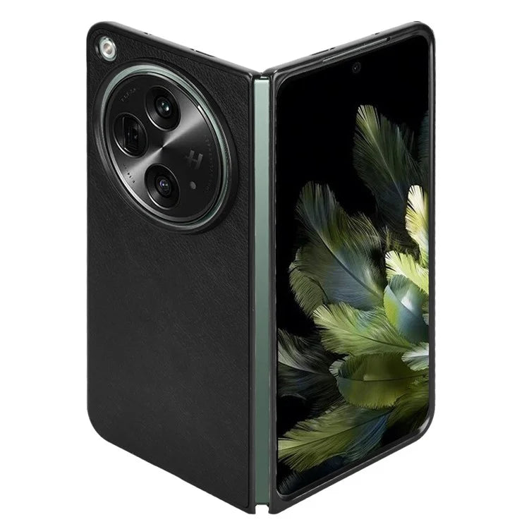 For OnePlus Open Case Litchi Texture Protective PU+PC Phone Cover