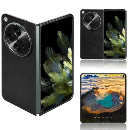For OnePlus Open Case Litchi Texture Protective PU+PC Phone Cover