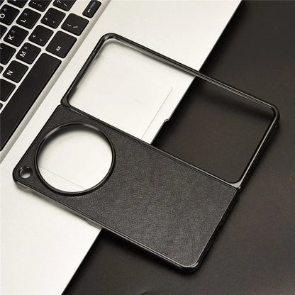 For OnePlus Open Case Litchi Texture Protective PU+PC Phone Cover