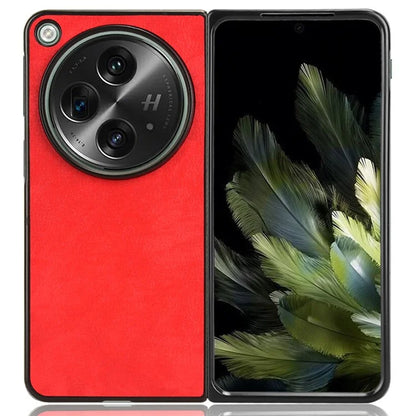For OnePlus Open Case Litchi Texture Protective PU+PC Phone Cover