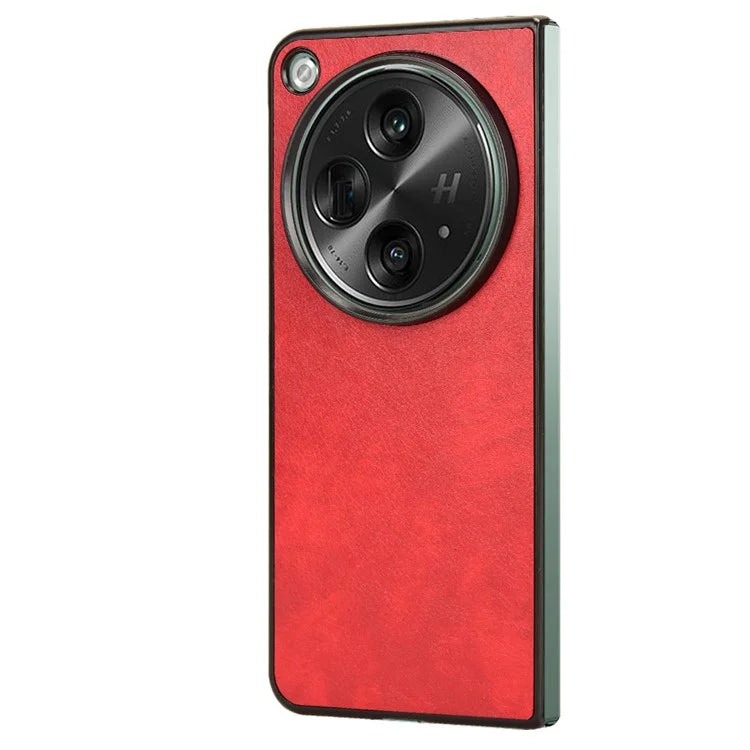 For OnePlus Open Case Litchi Texture Protective PU+PC Phone Cover