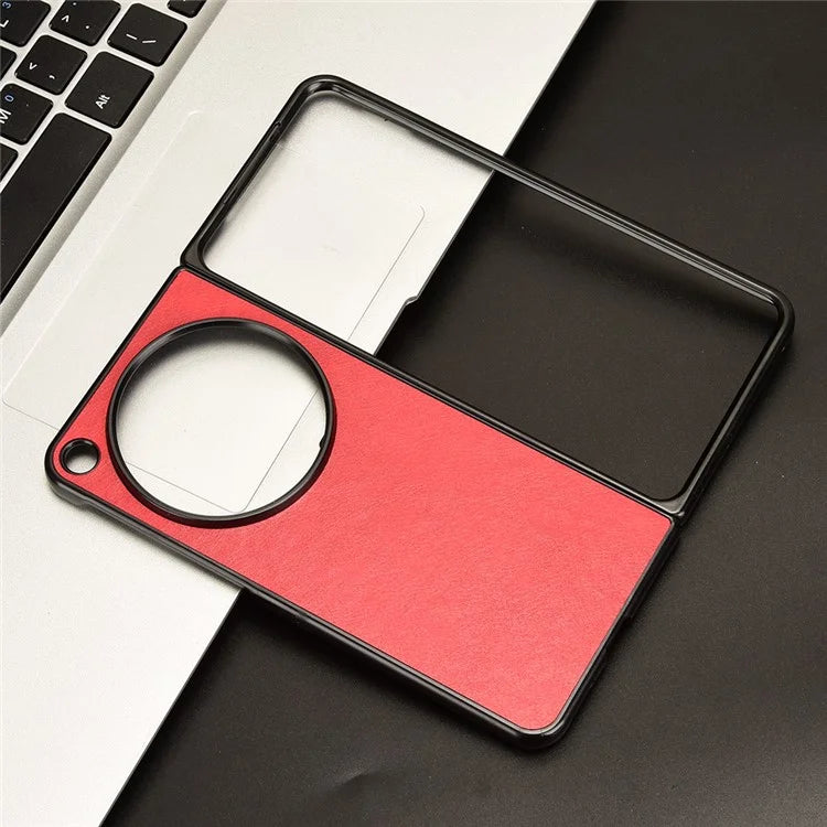 For OnePlus Open Case Litchi Texture Protective PU+PC Phone Cover