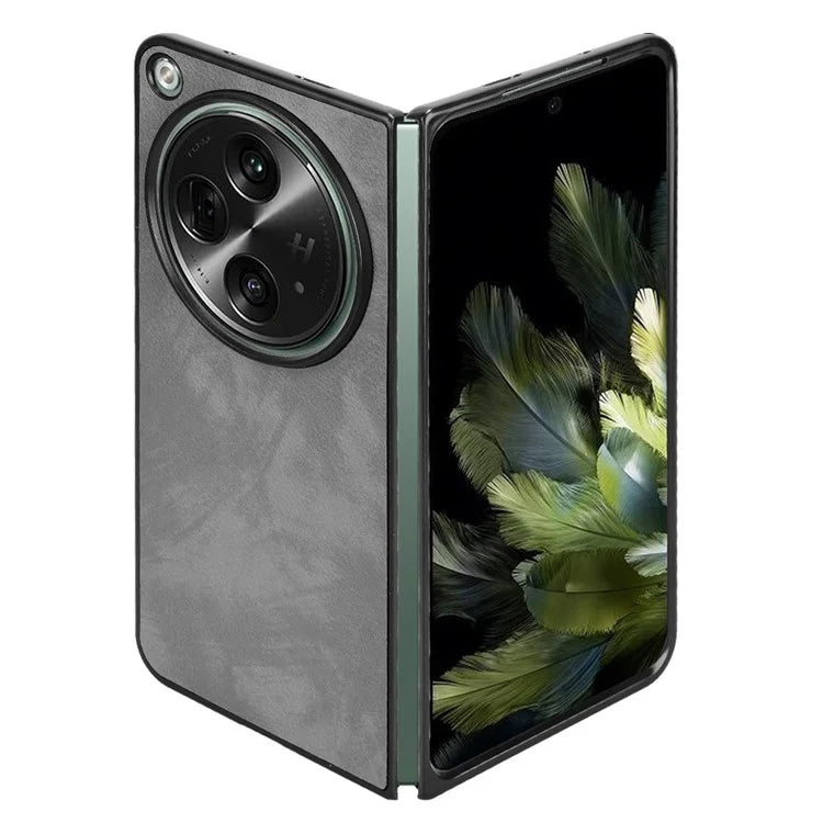 For OnePlus Open Case Litchi Texture Protective PU+PC Phone Cover