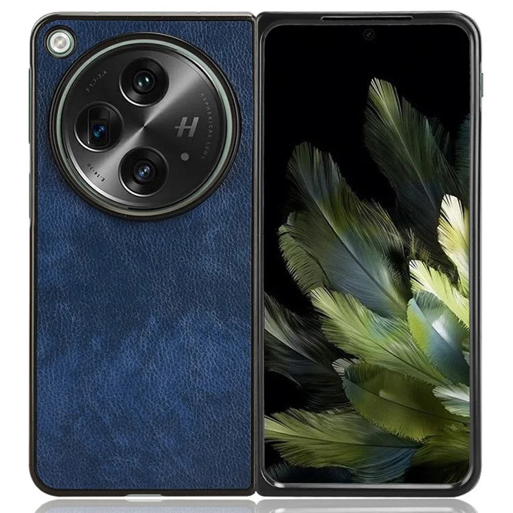 For OnePlus Open Case Litchi Texture Protective PU+PC Phone Cover