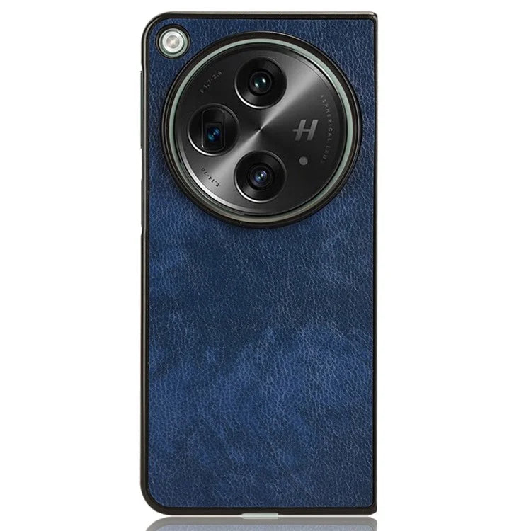 For OnePlus Open Case Litchi Texture Protective PU+PC Phone Cover
