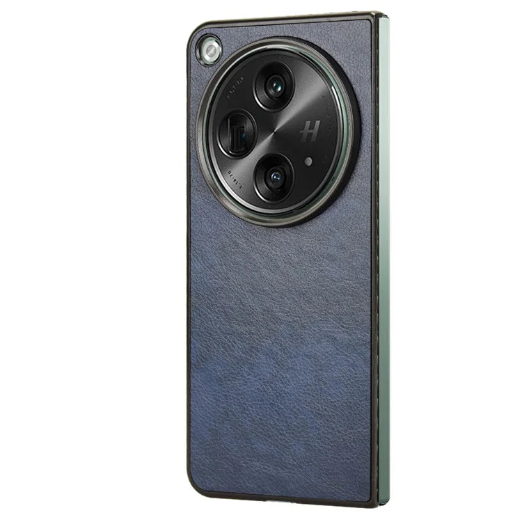 For OnePlus Open Case Litchi Texture Protective PU+PC Phone Cover