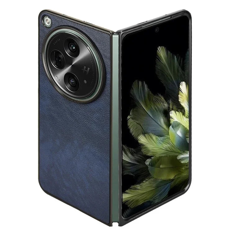 For OnePlus Open Case Litchi Texture Protective PU+PC Phone Cover