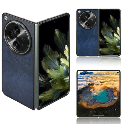For OnePlus Open Case Litchi Texture Protective PU+PC Phone Cover