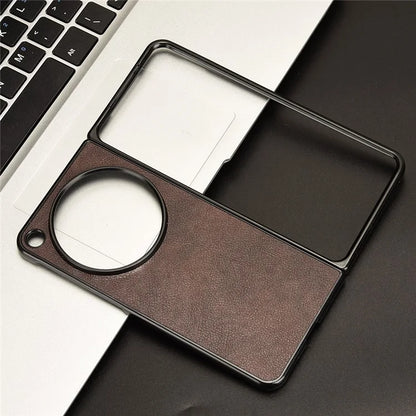 For OnePlus Open Case Litchi Texture Protective PU+PC Phone Cover