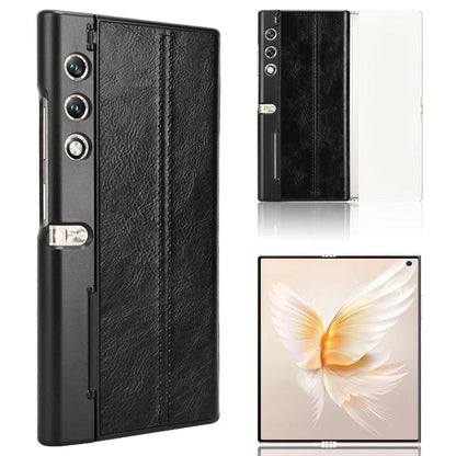 For Honor V Purse Phone Case PU Leather Cowhide Texture Cover