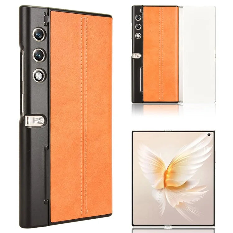 For Honor V Purse Phone Case PU Leather Cowhide Texture Cover