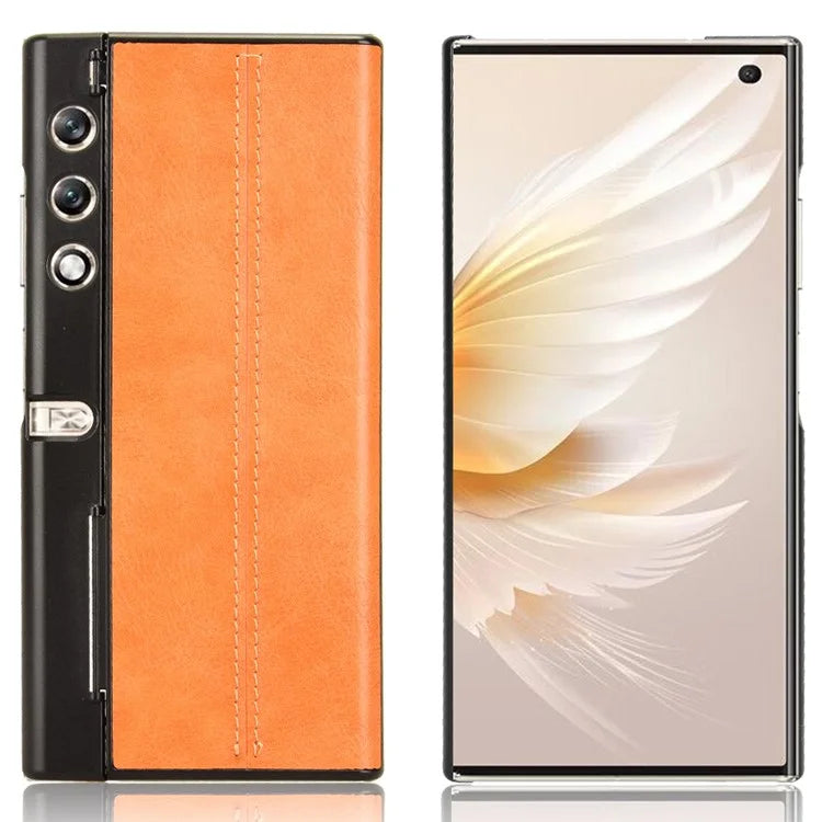 For Honor V Purse Phone Case PU Leather Cowhide Texture Cover
