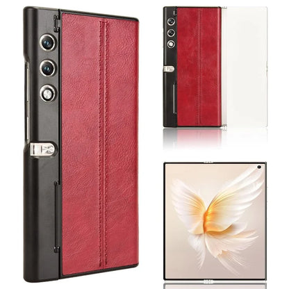 For Honor V Purse Phone Case PU Leather Cowhide Texture Cover