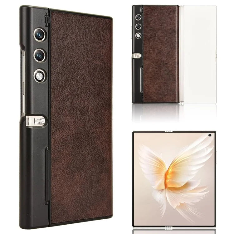 For Honor V Purse Phone Case PU Leather Litchi Texture Shockproof Back Cover