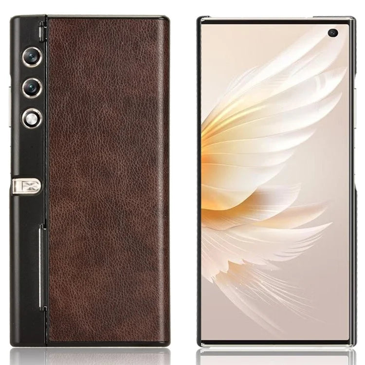 For Honor V Purse Phone Case PU Leather Litchi Texture Shockproof Back Cover