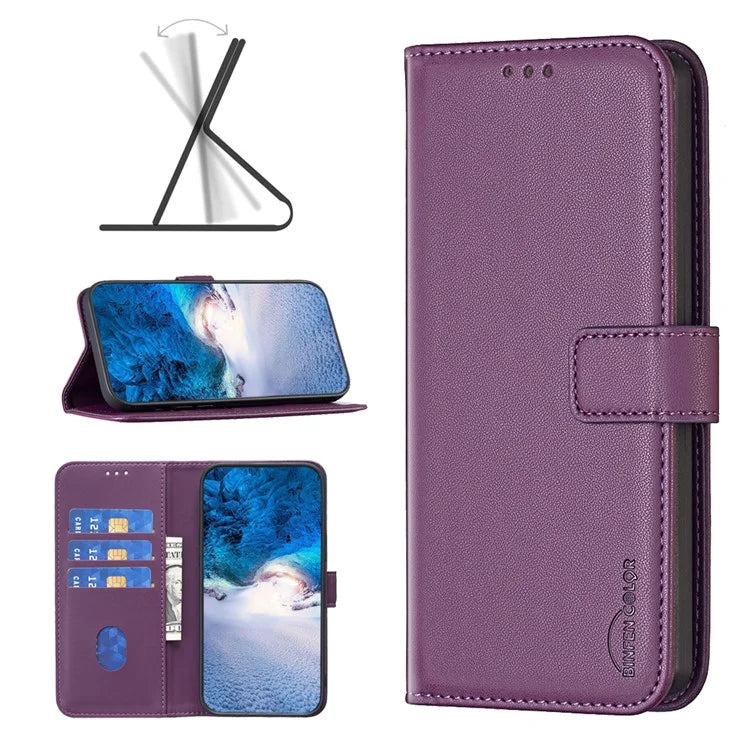BINFEN COLOR BF17 For Transsion Infinix Note 30 Pro 4G Cell Phone Cases PU Leather Wallet Shell