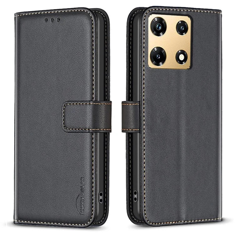 BINFEN COLOR BF17 For Transsion Infinix Note 30 Pro 4G Cell Phone Cases PU Leather Wallet Shell