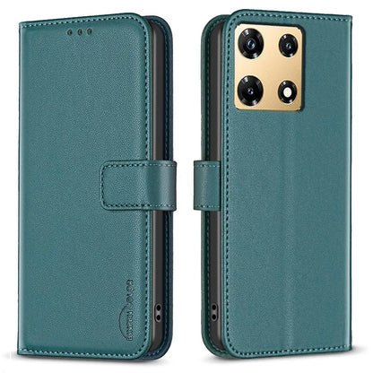 BINFEN COLOR BF17 For Transsion Infinix Note 30 Pro 4G Cell Phone Cases PU Leather Wallet Shell