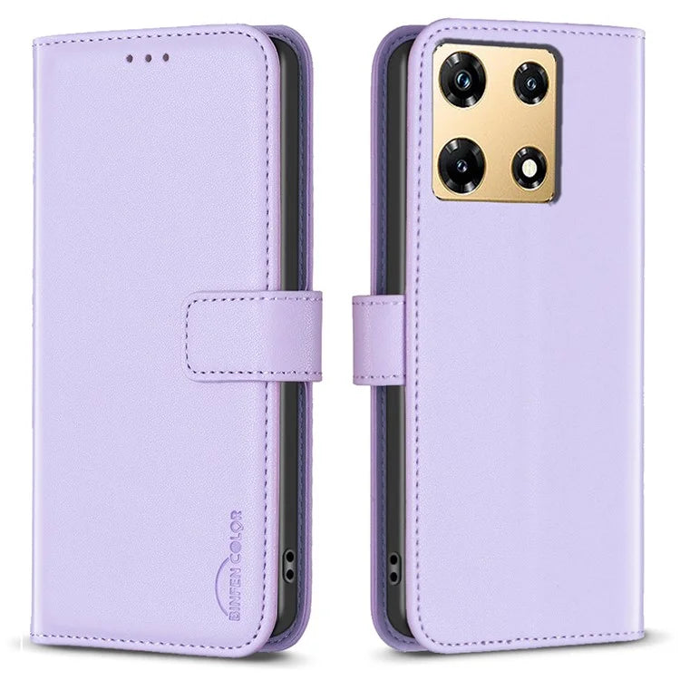 BINFEN COLOR BF17 For Transsion Infinix Note 30 Pro 4G Cell Phone Cases PU Leather Wallet Shell